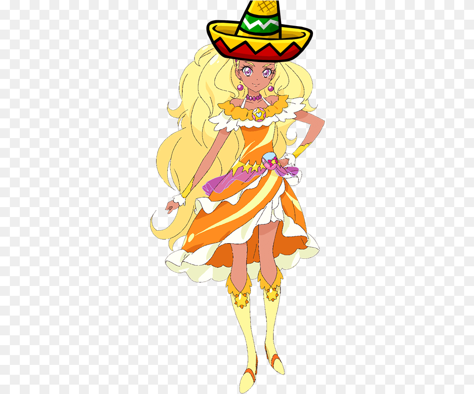 Star Twinkle Precure Cure Soleil, Adult, Clothing, Female, Hat Png Image