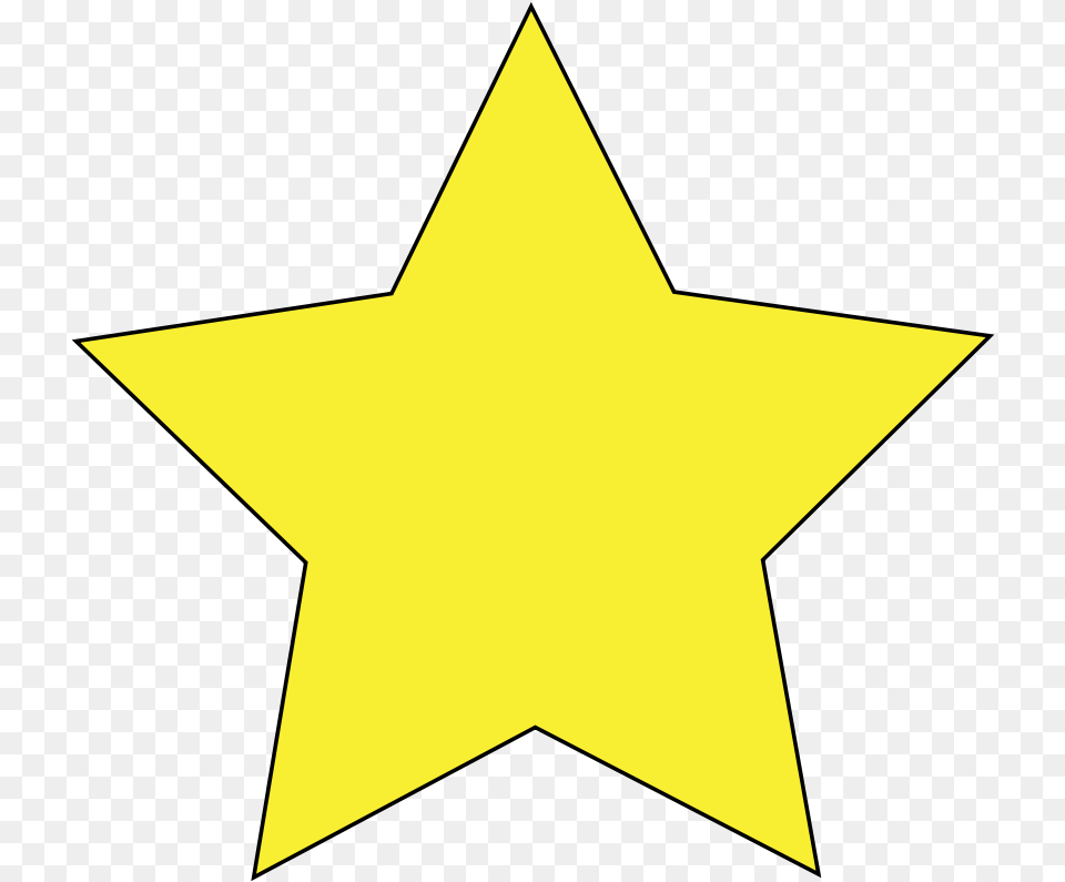 Star Vector Yellow Star With Black Background, Star Symbol, Symbol Free Png Download
