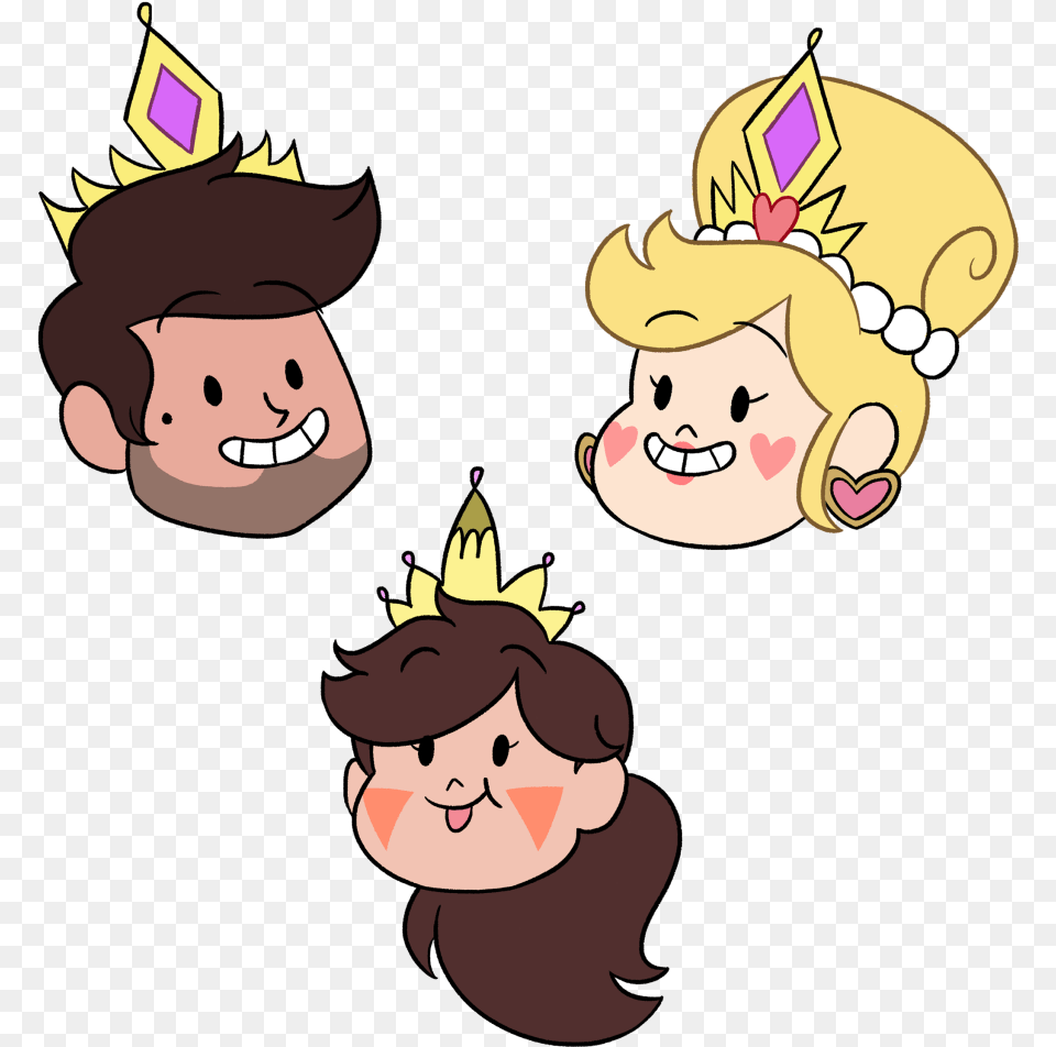 Star Vs The Forces Of Evil Star Vs The Forces Of Evil Paneyneygirl Kiss, Cartoon, Baby, Person, Face Free Transparent Png