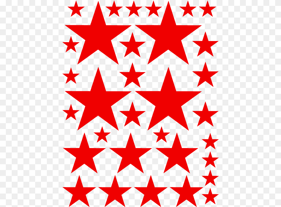 Star Wall Decals In Red Stars Vinyl, Star Symbol, Symbol, Accessories, Bag Png