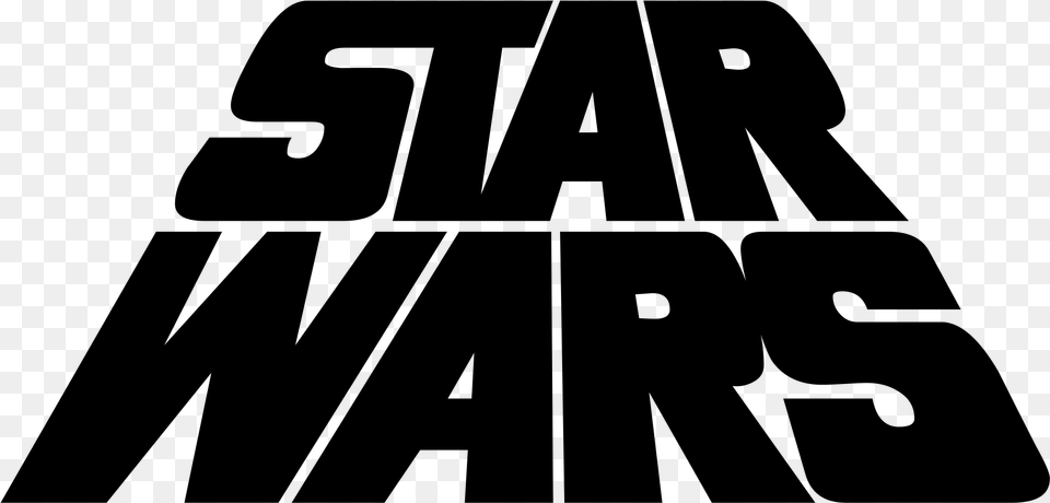 Star Wars 1977 Logo, Gray Png Image