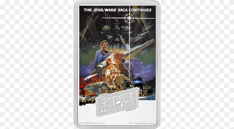 Star Wars 27 X 40 The Empire Strikes Back Movie Poster, Book, Comics, Publication, Advertisement Free Png