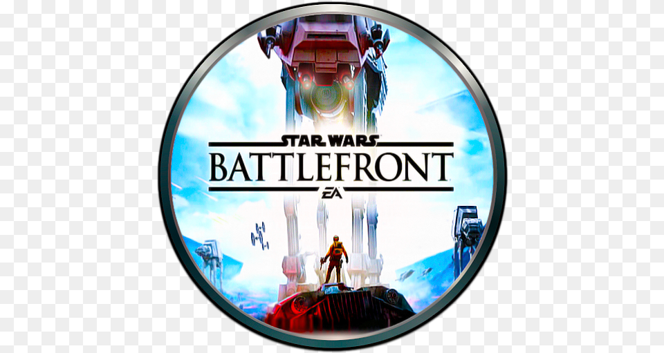 Star Wars Battlefront 2015 Lutris Ps4 Star Wars Battlefront Ea, Person, Disk, Dvd Png Image