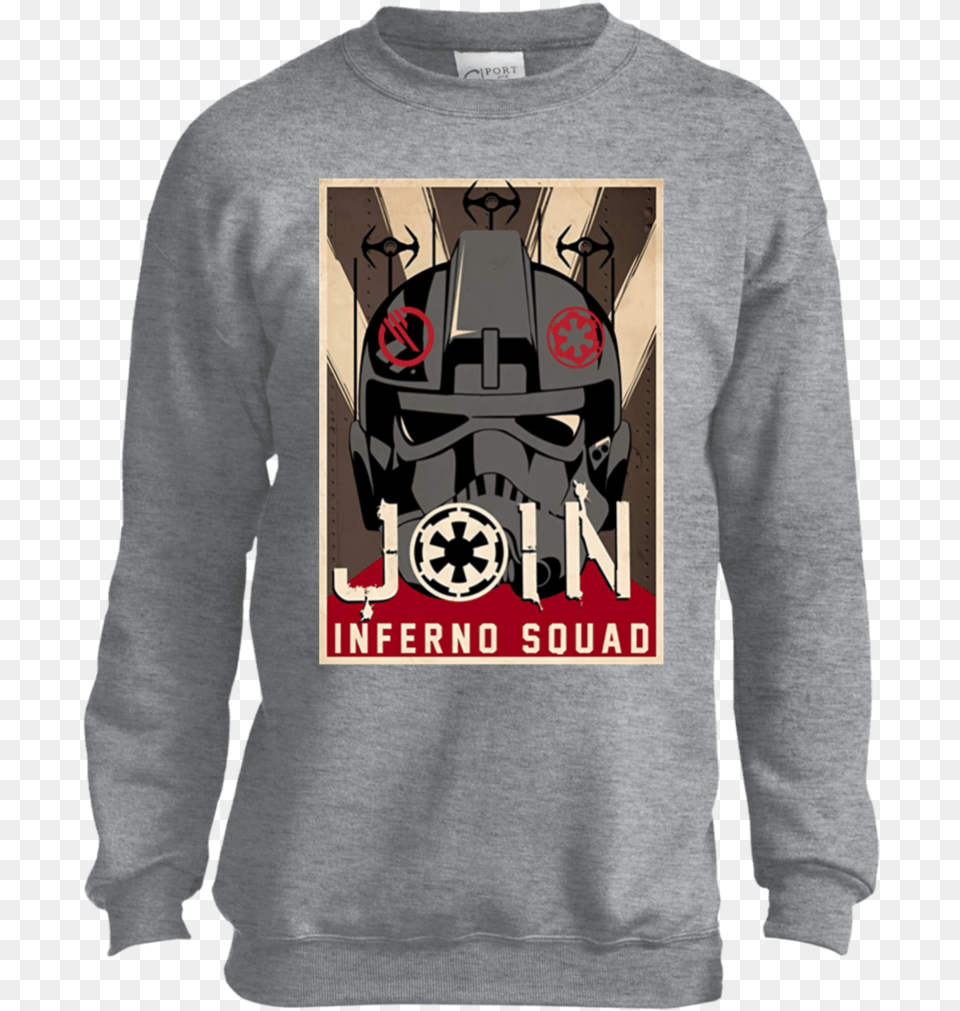 Star Wars Battlefront Ii Join Inferno Squad Sweatshirt Sweater, T-shirt, Clothing, Hoodie, Knitwear Png Image