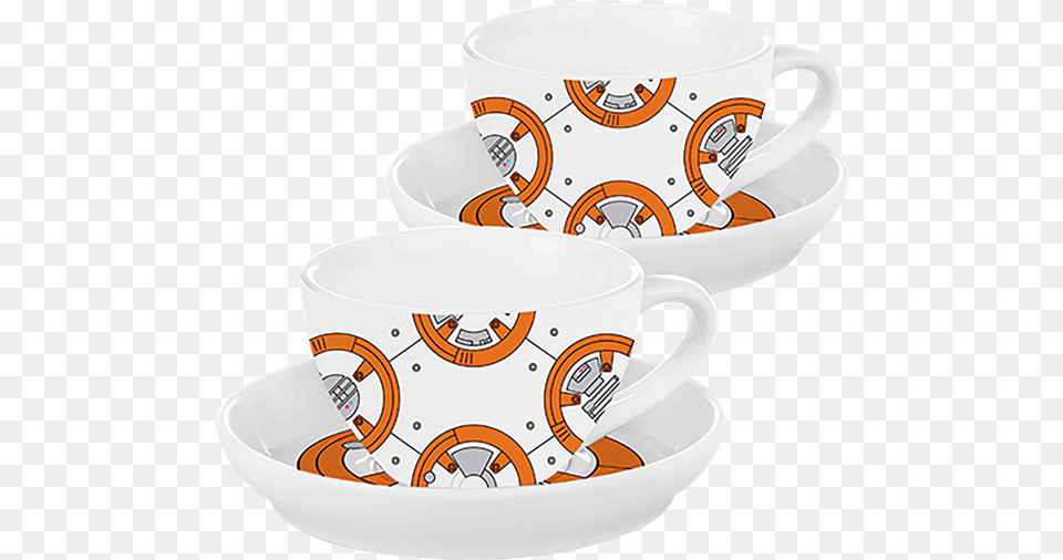 Star Wars Bb8 2pack Teacup And Saucer Set Saucer, Cup, Pottery Png