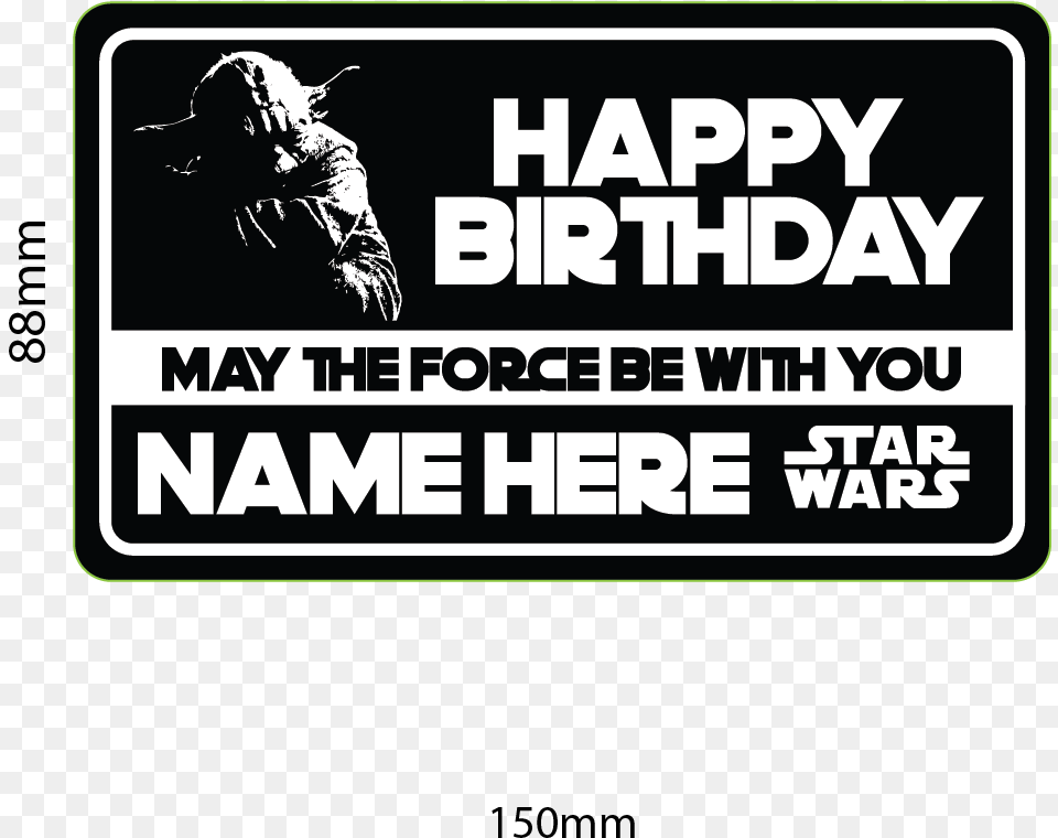 Star Wars Black And White Star Wars Happy Birthday, Advertisement, Poster, Adult, Male Free Png