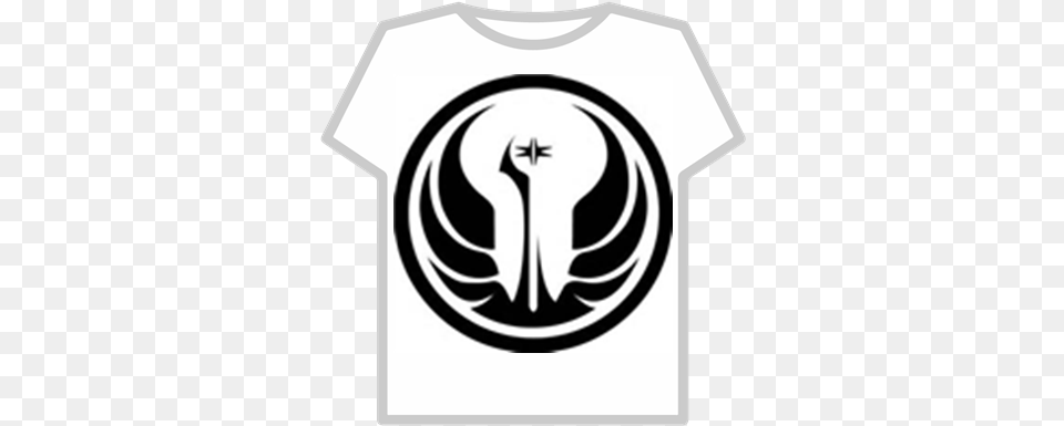 Star Wars Black Rebel Jedi Symbol Roblox Star Wars Old Republic Logo, Clothing, T-shirt, Ammunition, Grenade Png Image