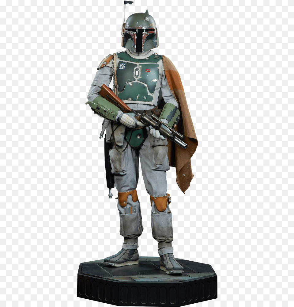 Star Wars Boba Fett Legendary Scaletm Figure By Sideshow C Star Wars Boba Fett Statue, Adult, Person, Man, Male Free Png Download