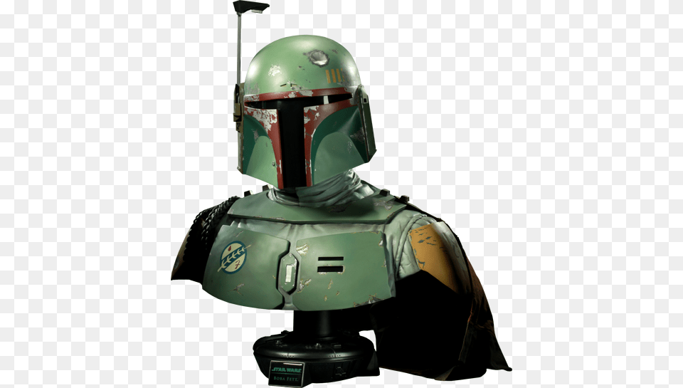 Star Wars Boba Fett Life Size Bust, Helmet, Crash Helmet, Armor Png Image