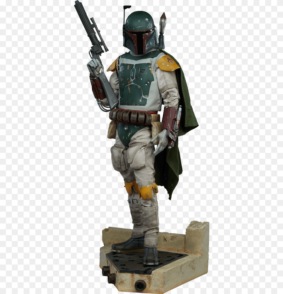 Star Wars Boba Fett Premium Format Figure By Sideshow Sideshow Boba Fett Premium Format Figure Return, Adult, Male, Man, Person Png Image