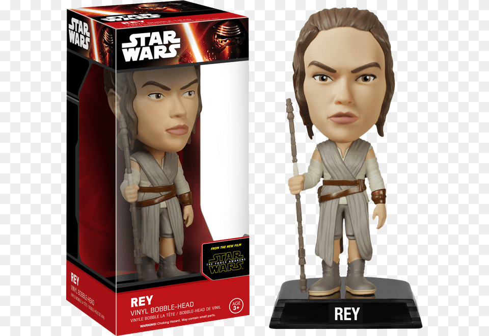 Star Wars Bobblehead Rey Funko, Figurine, Toy, Doll, Adult Png Image