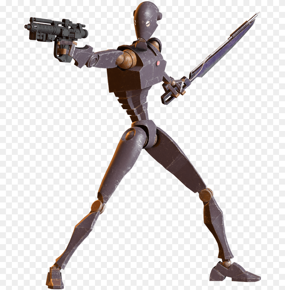 Star Wars Bx Commando Droid, Gun, Sword, Weapon, Person Free Png Download