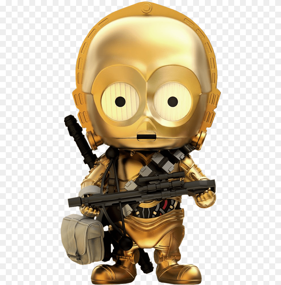 Star Wars C3po Ep9 Cosbaby, Toy, Robot, Gun, Weapon Free Png Download
