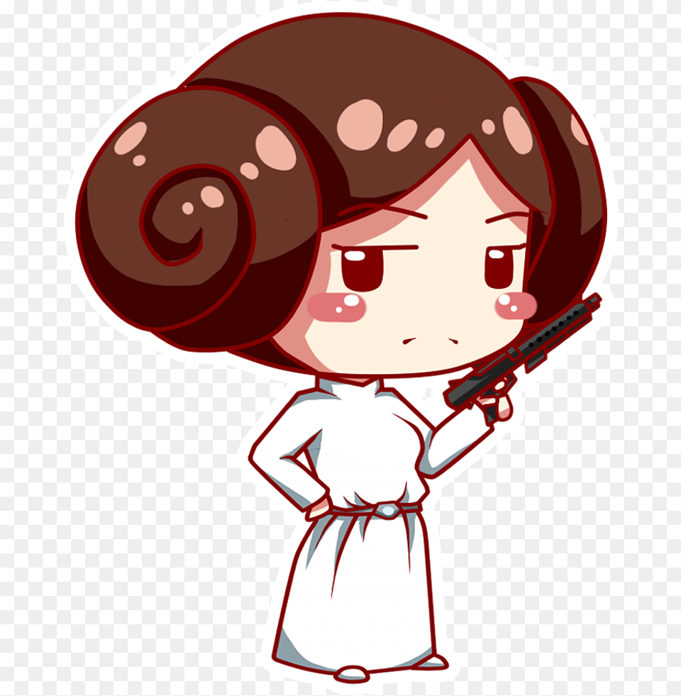 Star Wars Chibi Leia, Baby, Person, Face, Head Free Transparent Png