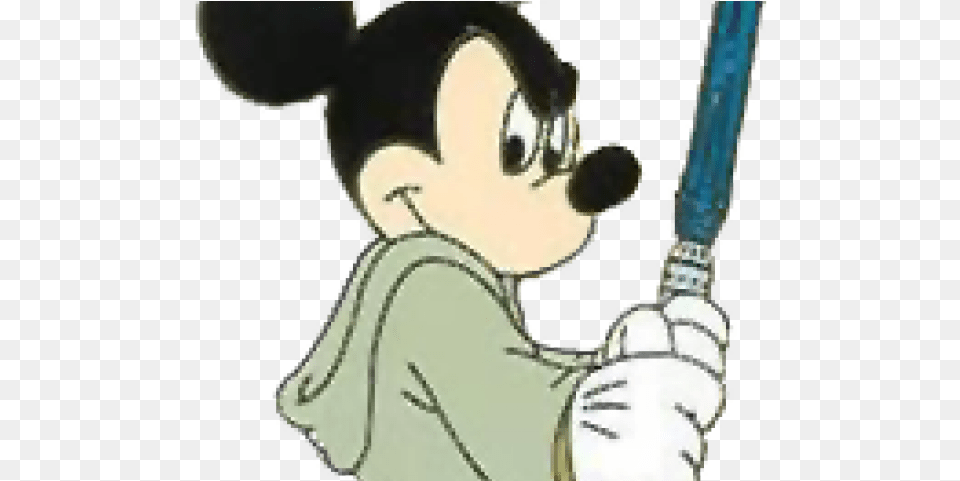 Star Wars Clipart Jedi Jedi Mickey, People, Person, Sword, Weapon Free Png