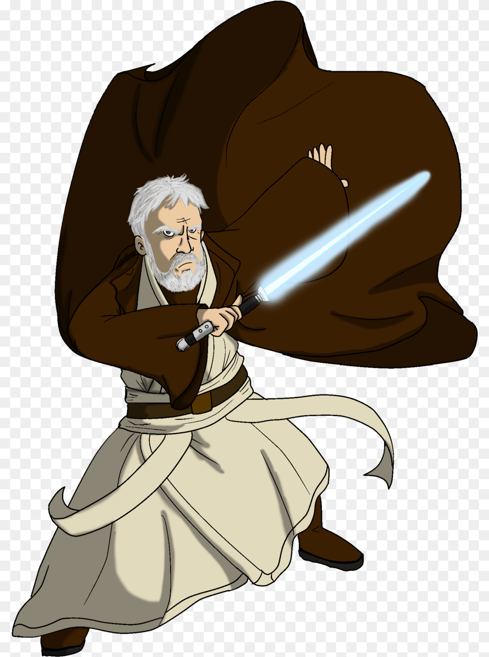 Star Wars Clipart Obi Wan Kenobi Obi Wan Clip Art, Person, Sword, Weapon, Book Png Image
