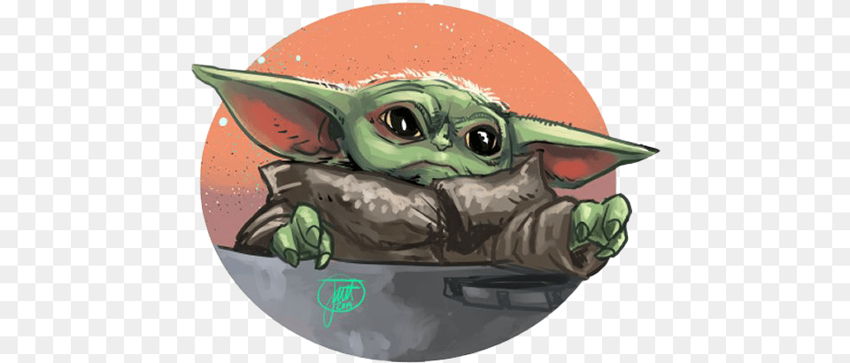 Star Wars Cute Baby Yoda File Mart Transparent Baby Yoda, Animal, Reptile, Sea Life, Tortoise Free Png Download