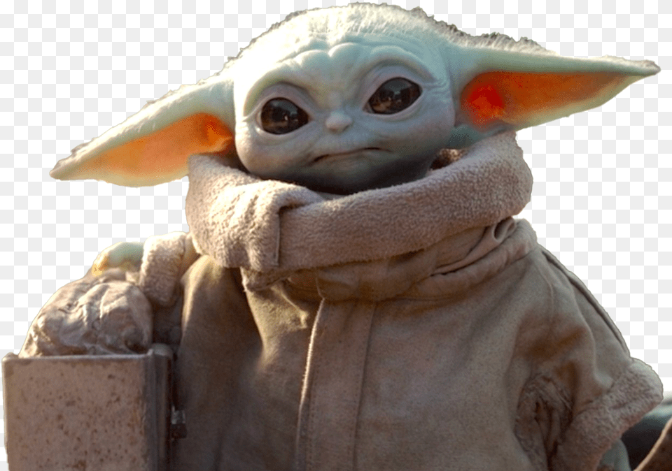 Star Wars Cute Baby Yoda Baby Yoda Transparent, Alien, Toy Png Image