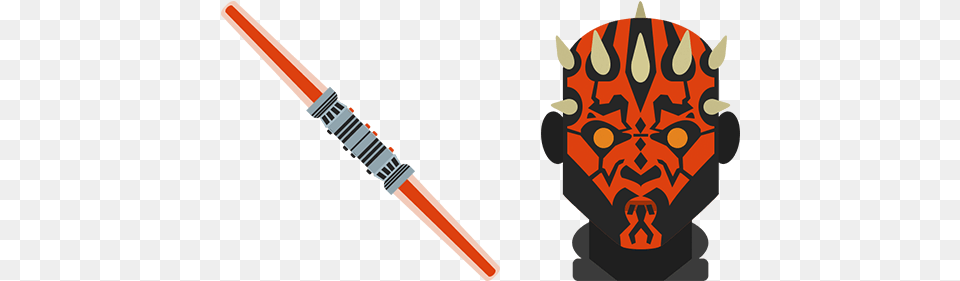 Star Wars Darth Maul Lightsaber Cursor U2013 Custom Illustration, Blade, Dagger, Knife, Weapon Free Png Download