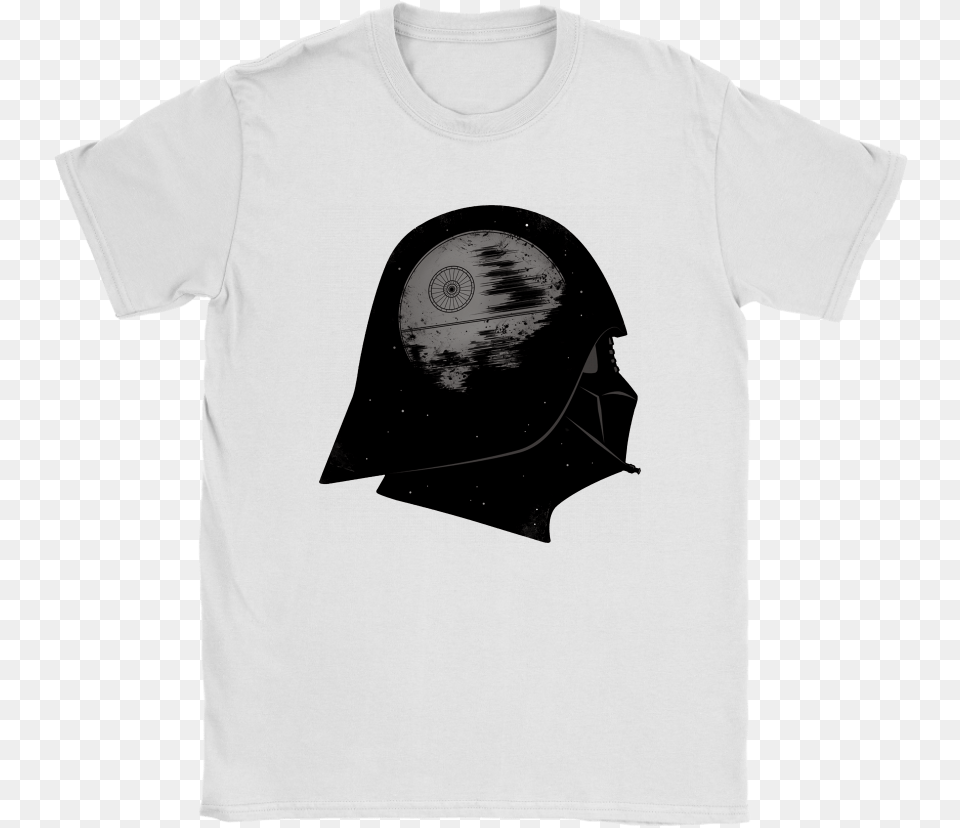 Star Wars Death Star Inside Darth Vader Head Shirts Skull, Clothing, T-shirt, Animal, Wildlife Png