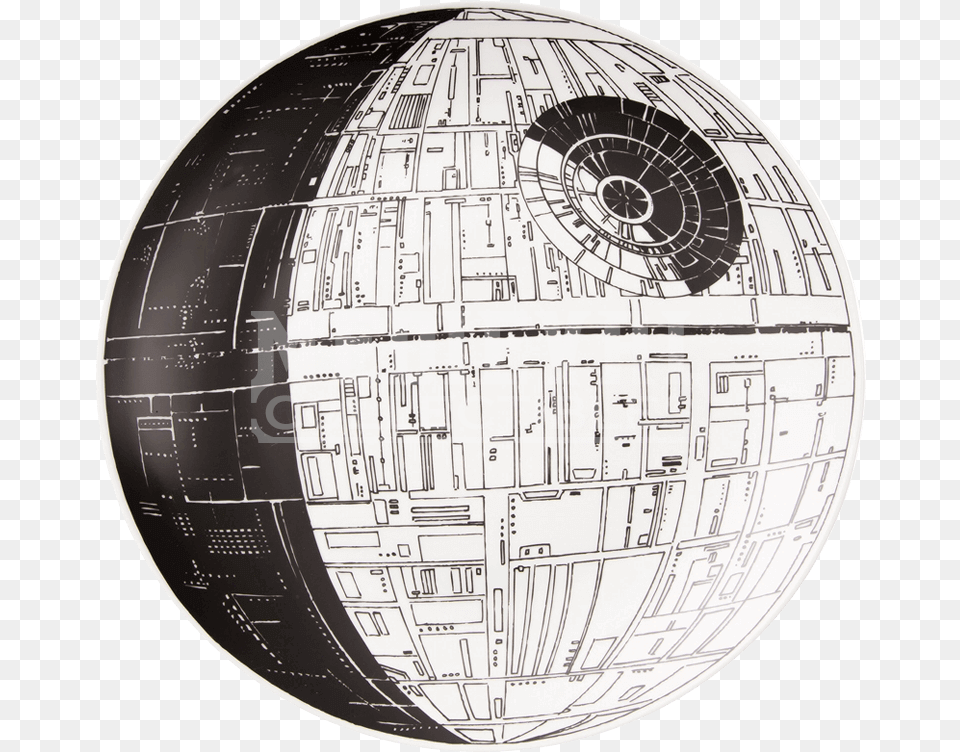 Star Wars Death Star Transparent Download Star Wars Death Star Ceramic Serving Platter, Astronomy, Outer Space, Machine, Wheel Png Image