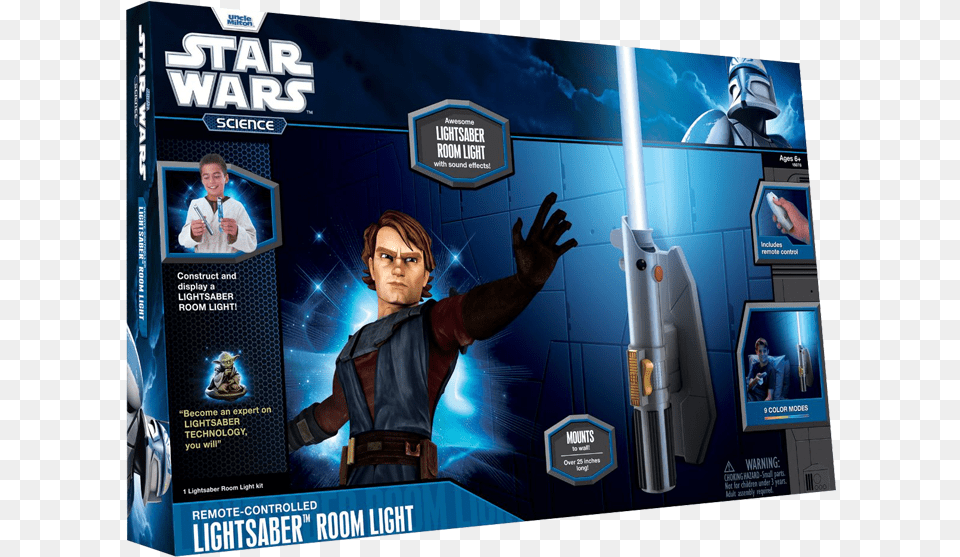 Star Wars Deluxe 8 Color Lightsaber Room Light Boba Fett Star War Origami, Adult, Person, Man, Male Free Transparent Png