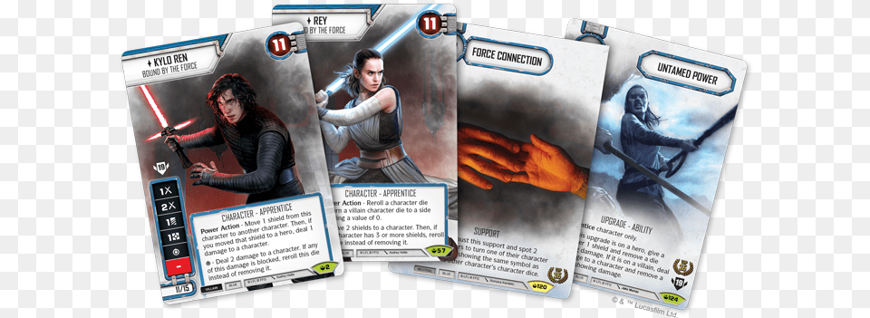 Star Wars Destiny 2019 Prime Championship Rey Kylo Ren Fictional Character, Advertisement, Poster, Adult, Female Png Image