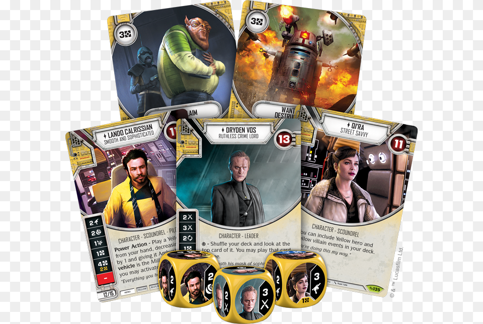 Star Wars Destiny Across The Galaxy Lando, Art, Collage, Adult, Poster Free Png