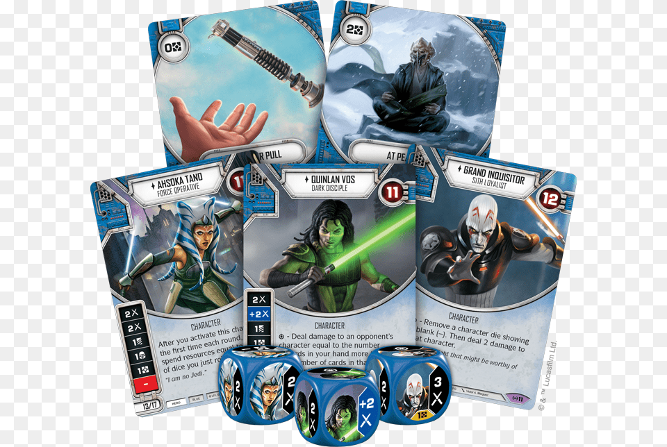 Star Wars Destiny Empire At War Cards, Adult, Publication, Person, Woman Free Png