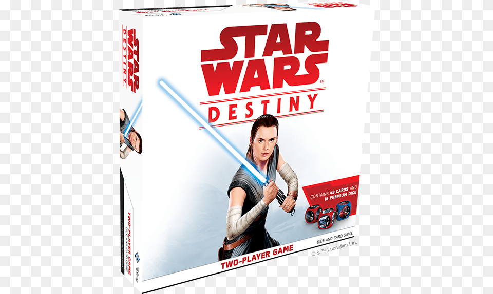 Star Wars Destiny Two Player Game Fantasy Flight Games Star Wars Destiny Starter, Adult, Advertisement, Female, Person Free Png Download