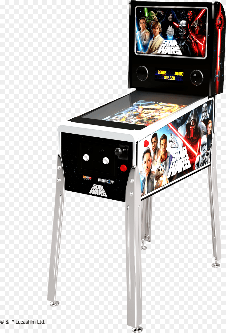 Star Wars Digital Pinball Arcade 1up Walmartcom Pinball Star Wars Da Arcade, Arcade Game Machine, Game, Adult, Person Png