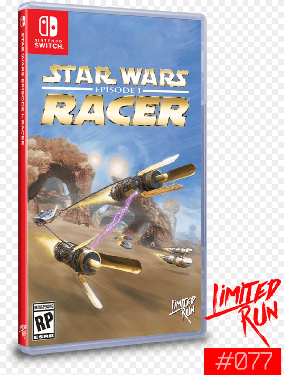 Star Wars Episode I Racer Limited Run Nintendo Switch Nintendo Switch Star Wars Racer, Book, Publication, Aircraft, Airplane Free Transparent Png