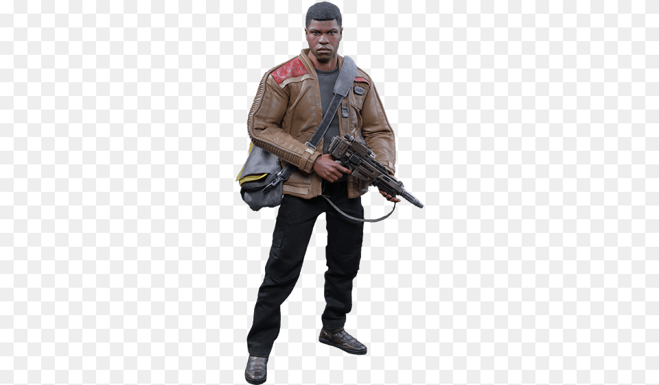 Star Wars Finn Hot Toy, Weapon, Jacket, Firearm, Coat Png