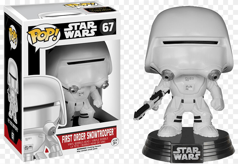 Star Wars First Order Snowtrooper Pop Pop Star Wars Snowtrooper, Toy, Robot Png Image