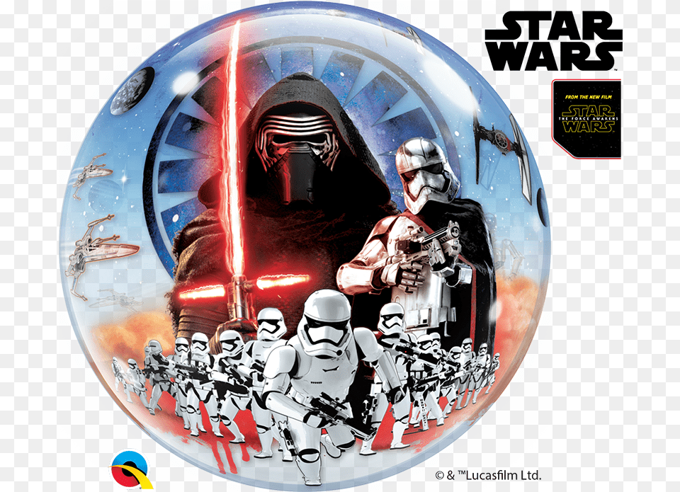 Star Wars Force Awakens Back Bubble New Bubble Star Wars Balloons, Adult, Person, Woman, Female Png Image