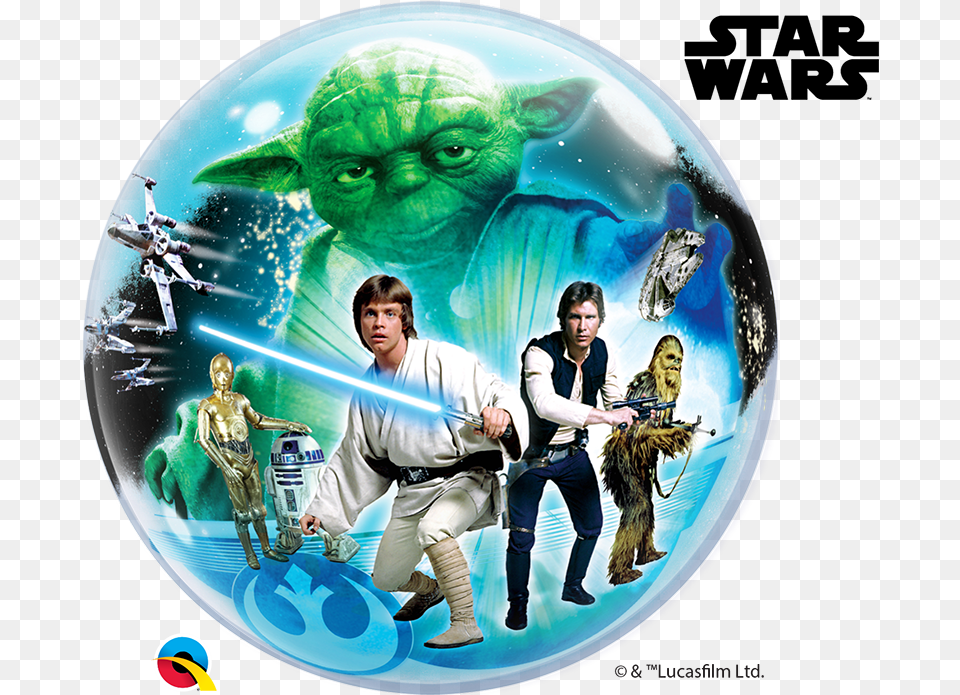 Star Wars Front Bubble New Star Wars Helium Balloon, Photography, Adult, Person, Man Png