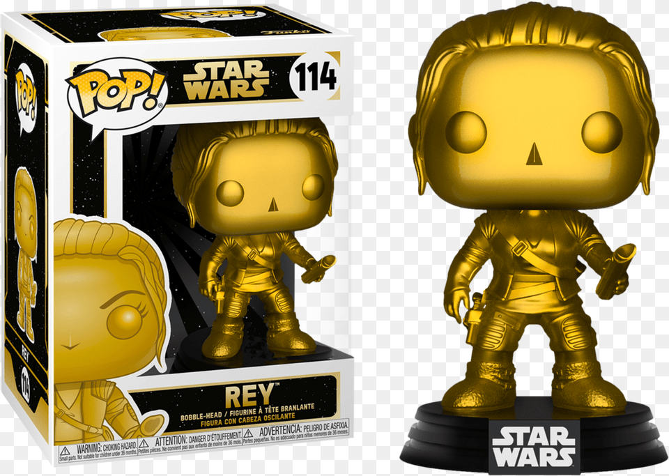 Star Wars Funko Rey Metallic, Toy, Baby, Person, Face Png Image