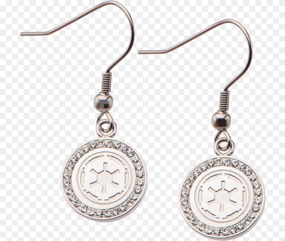 Star Wars Galactic Empire Symbol Dangle Earrings Earrings, Accessories, Earring, Jewelry, Necklace Png