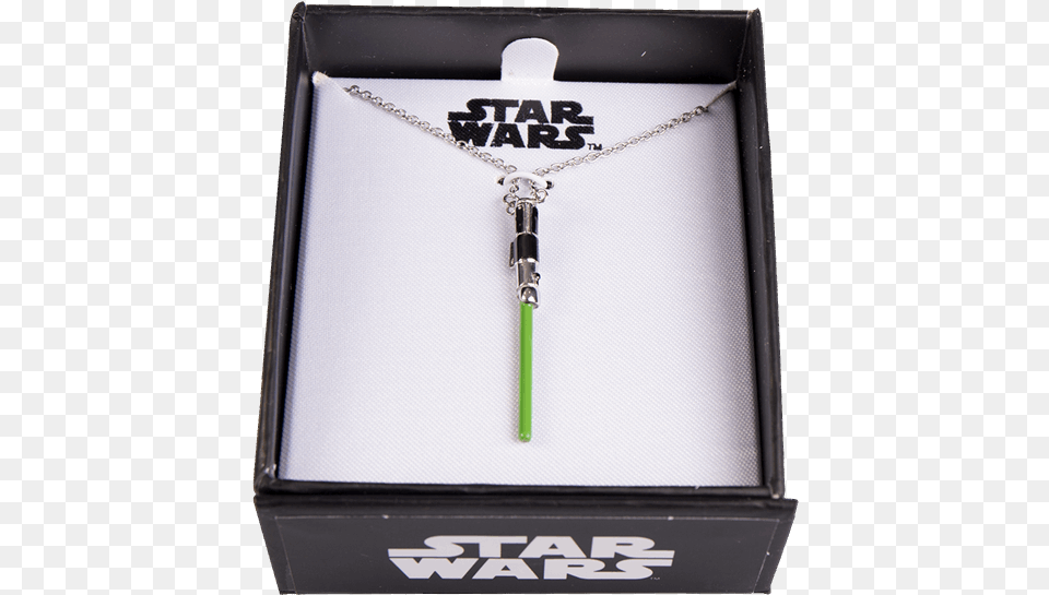 Star Wars Green Lightsaber Necklace Star Wars, Accessories Free Transparent Png