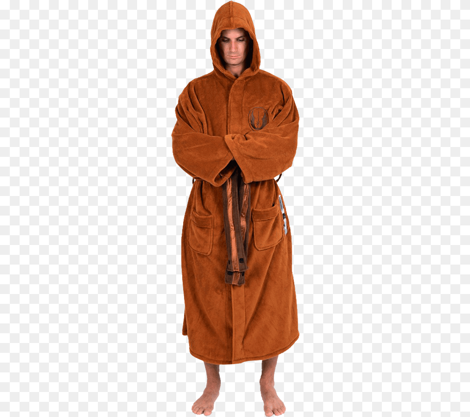 Star Wars Hooded Jedi Fleece Robe Warmest Bathrobe Men, Clothing, Fashion, Hoodie, Knitwear Free Transparent Png