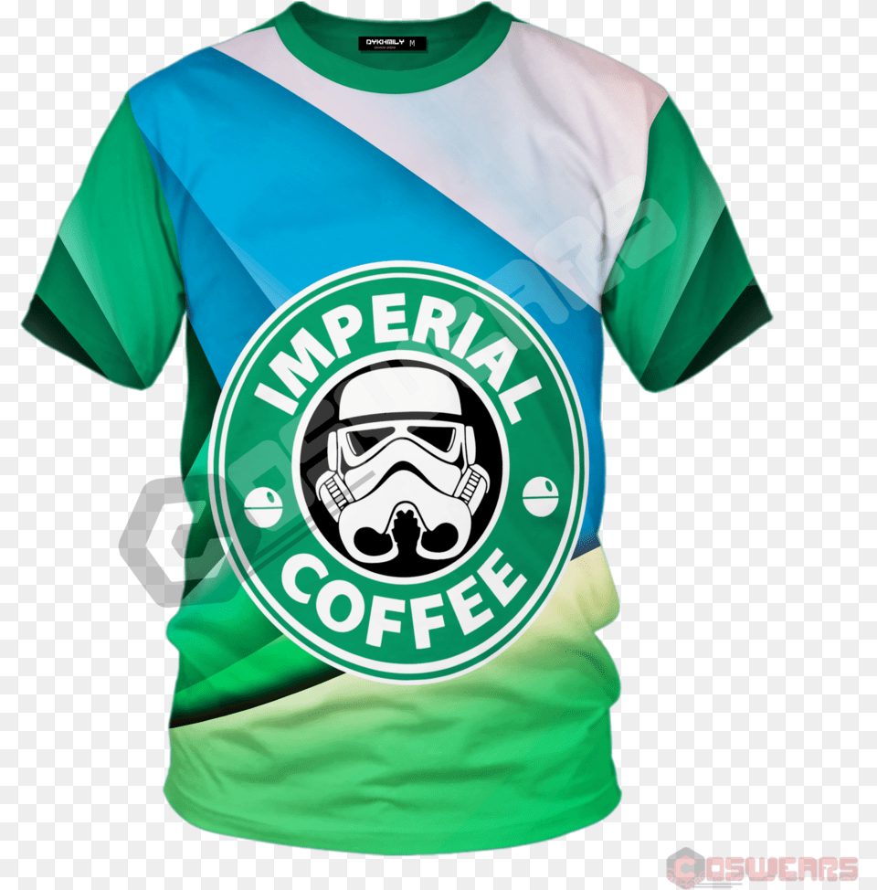 Star Wars Imperial Coffee Inspired Tshirt U2013 Coswears Starbucks, Clothing, Shirt, T-shirt, Jersey Free Png Download