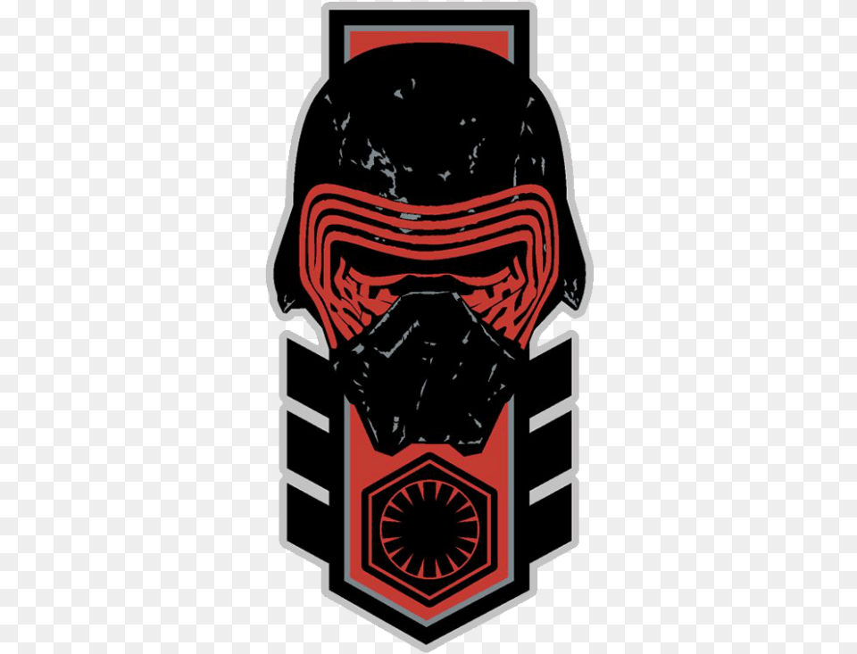 Star Wars Insignia Milners Blog Patch Kylo Ren Transparent Sticker, Emblem, Helmet, Symbol, Crash Helmet Png Image