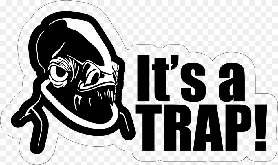 Star Wars It39s A Trap Sticker, Stencil, Person, Face, Head Free Png