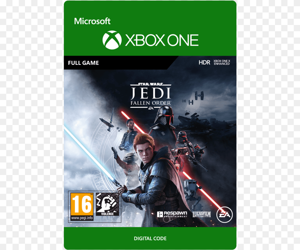 Star Wars Jedi Fallen Order Star Wars Jedi Fallen Order Xbox One, Advertisement, Poster, Adult, Person Free Png Download