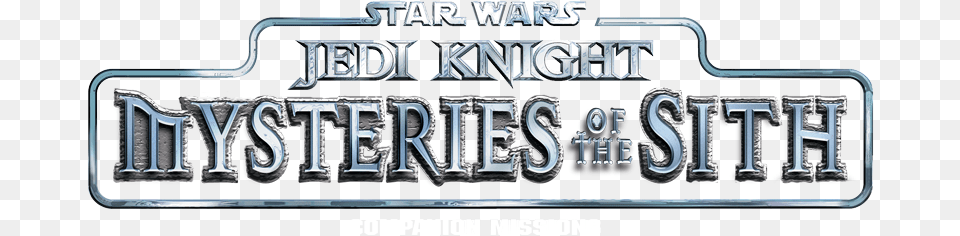Star Wars Jedi Knight Mysteries Of The Sith Logo, Vehicle, Transportation, License Plate, Factory Free Png Download