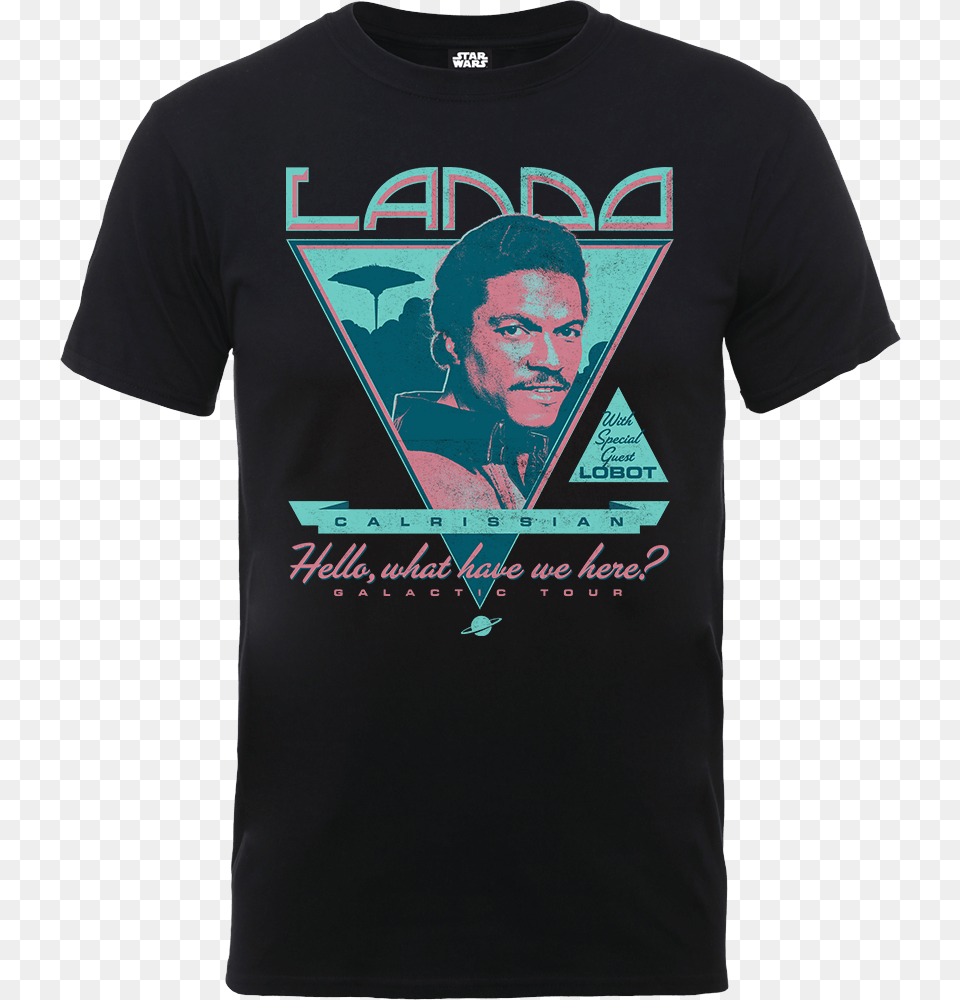Star Wars Lando Rock Poster T Shirt Lando Calrissian, Clothing, T-shirt, Adult, Male Png