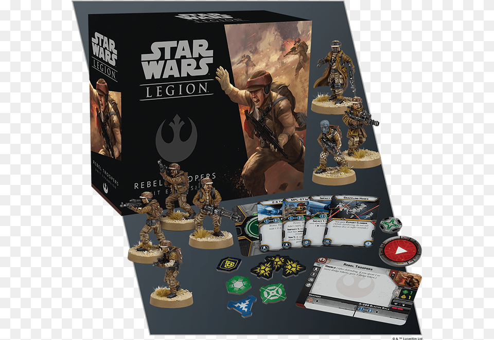 Star Wars Legion Rebel Troopers Expansion, Person, Adult, Male, Man Free Png Download