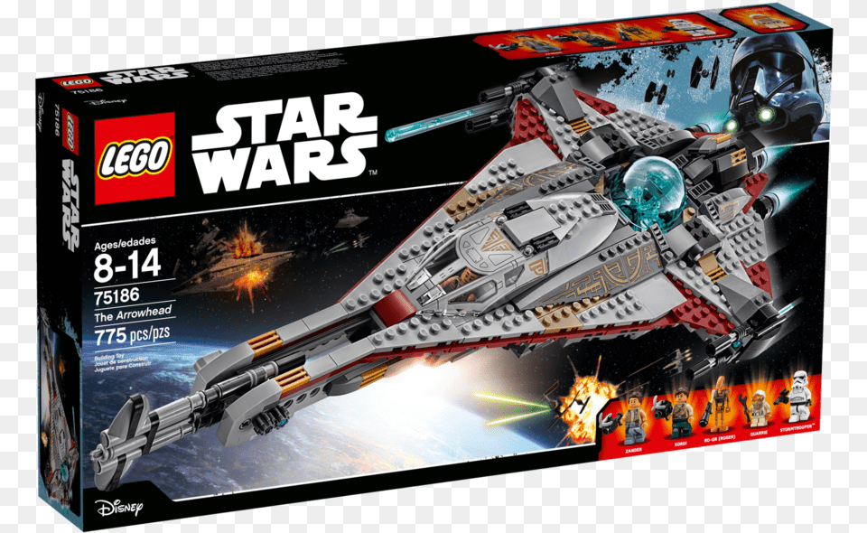 Star Wars Lego Star Wars Arrowhead, Aircraft, Spaceship, Transportation, Vehicle Free Png