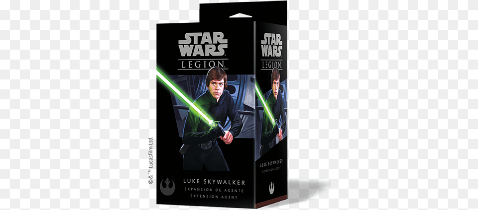 Star Wars Lgion Luke Skywalker Extension Agent Star Wars, Light, Adult, Advertisement, Male Free Transparent Png
