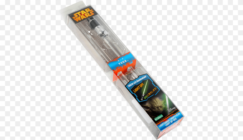 Star Wars Lightsaber Chopsticks Yoda Light Up Version, Device Free Transparent Png